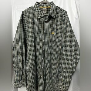 Cinch men's long-sleeve plaid button-down shirt men’s size XL